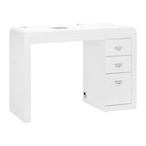Cosmetic desk 312 white left - BVShop