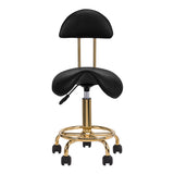 Cosmetic stool 6001-G gold black - BVShop