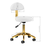 Cosmetic stool AM-304G white - BVShop