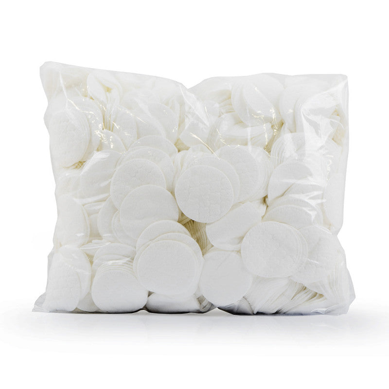 Box of 1000 BVShop cotton pads for skincare, soft and gentle, shown in a clear image with cotton pads stacked and spread out.
