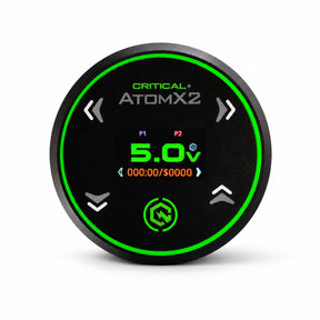 Critical Tattoo Atom X2 Bloc D'Alimentation Noir — vue de face