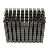Black CUT MODULE modular cups for cutting, 500-piece set by BVShop, shown in a close-up image.