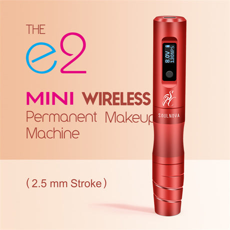 SOULNOVA E2 Mini Wireless PMU Machine Pen 2.5mm Red - BVShop