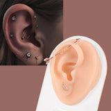 Modèle en silicone pour perçage d'oreille