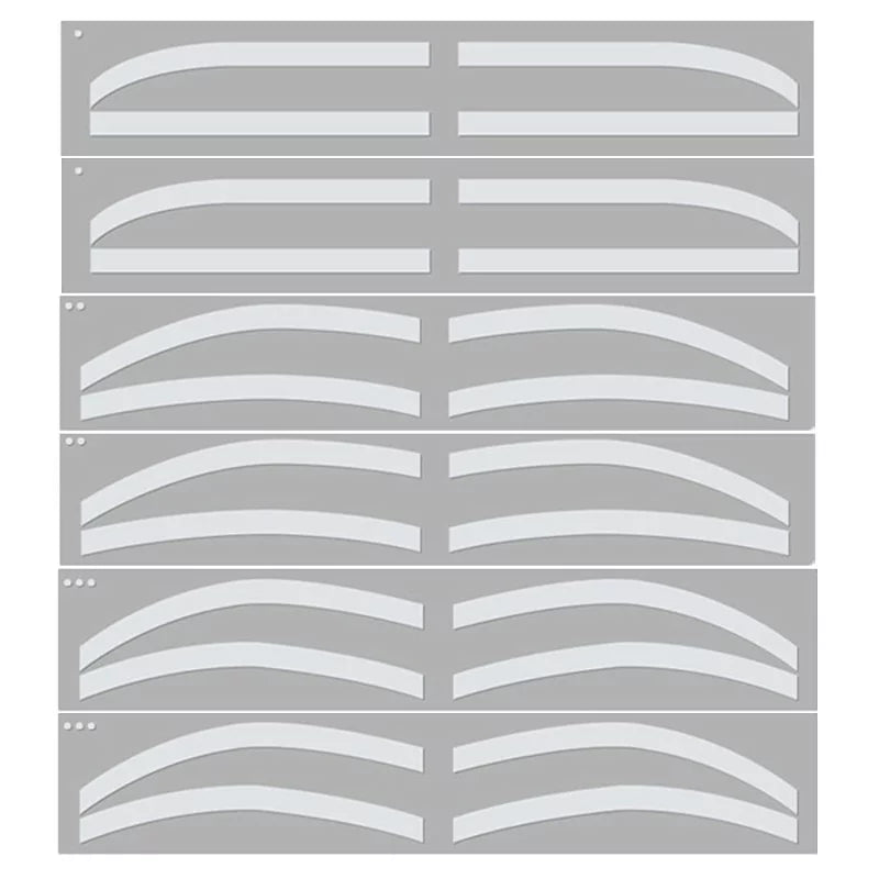 Eyebrow Template Stickers 6pcs - BVShop