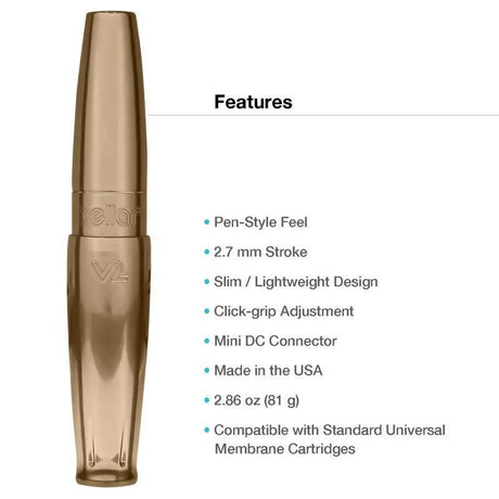 Bellar V2 Rose Gold PMU Machine Pen - BVShop