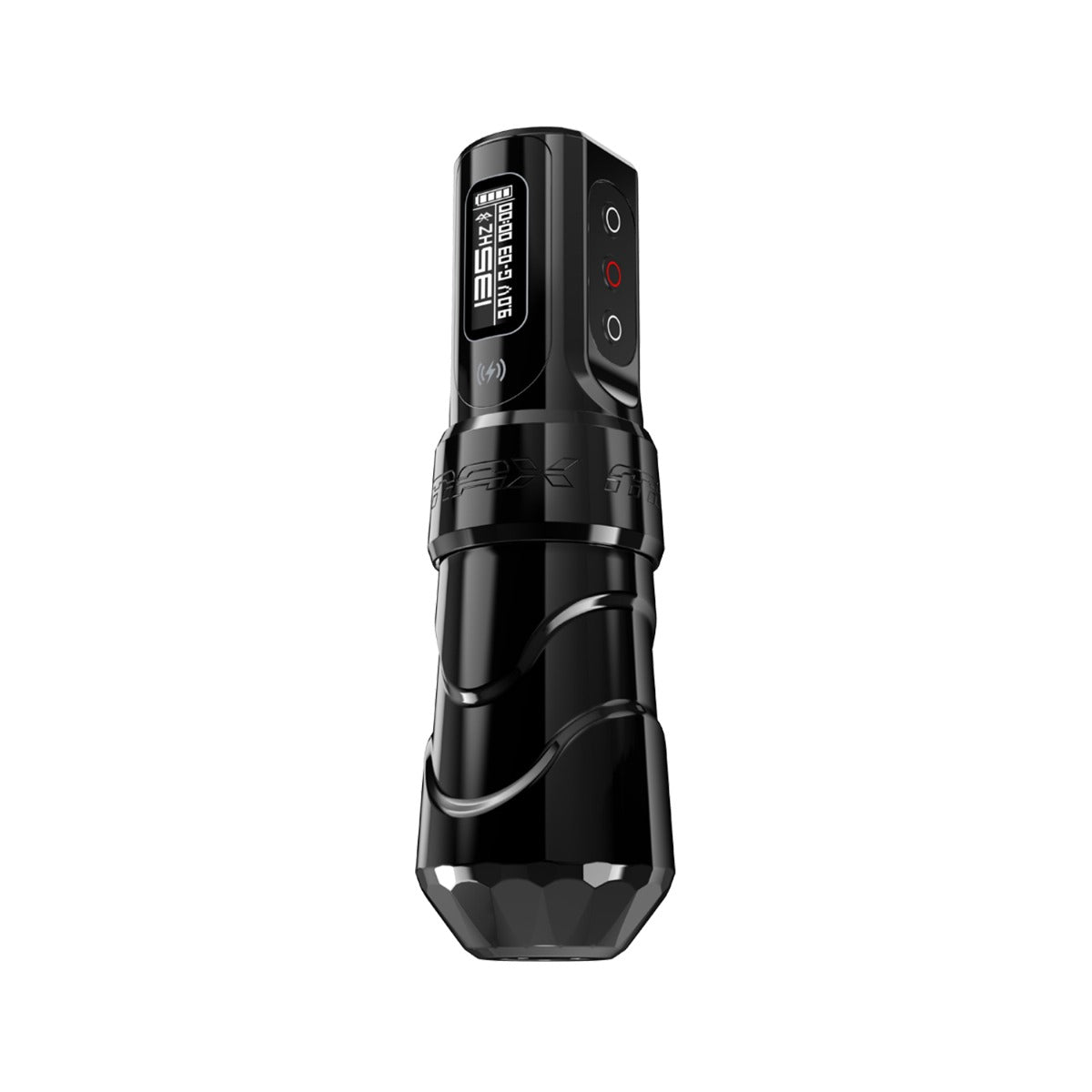 FK Irons Flux Max Stealth wireless tattoo machine detail view