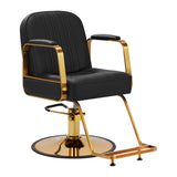 Gabbiano Acri hairdressing chair gold – black - BVShop