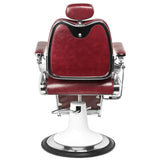 Gabbiano barber armchair moto style burgundy - BVShop