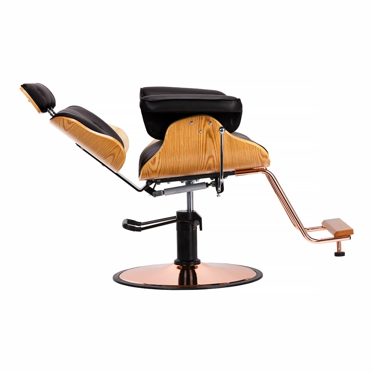 Gabbiano barber chair florence with an adjustable black headrest - BVShop