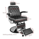 Gabbiano Barber Chair Imperial  Black - BVShop
