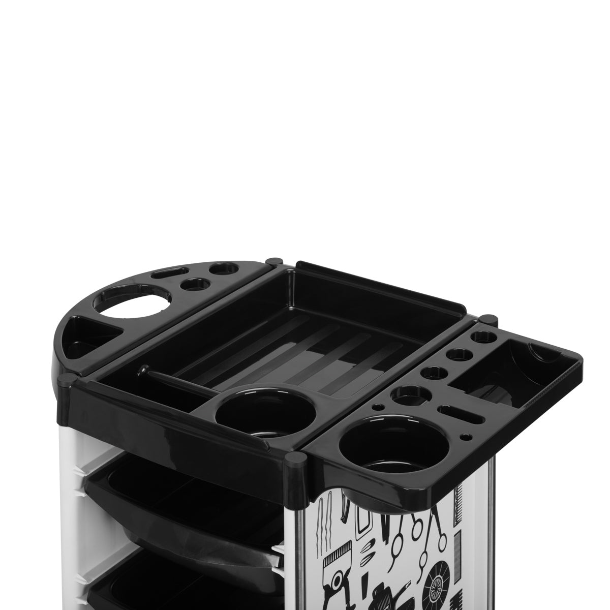 GABBIANO HAIRDRESSER TROLLEY X11-9 WHITE GRAPHICS - BVShop