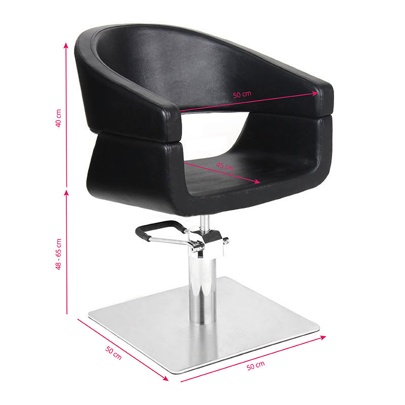 Gabbiano hairdressing chair 044 black - BVShop
