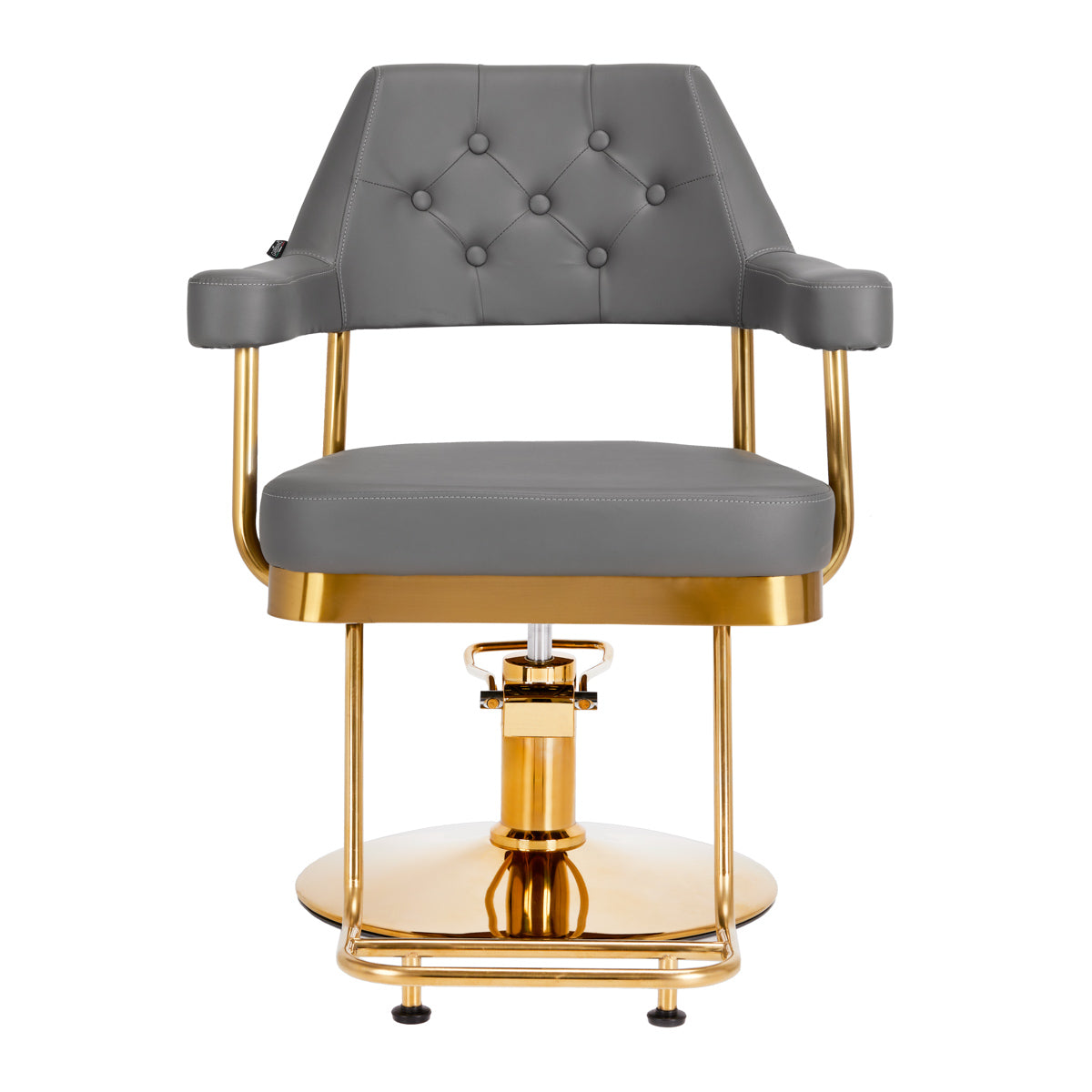 Gabbiano hairdressing chair Granda gold grey - BVShop