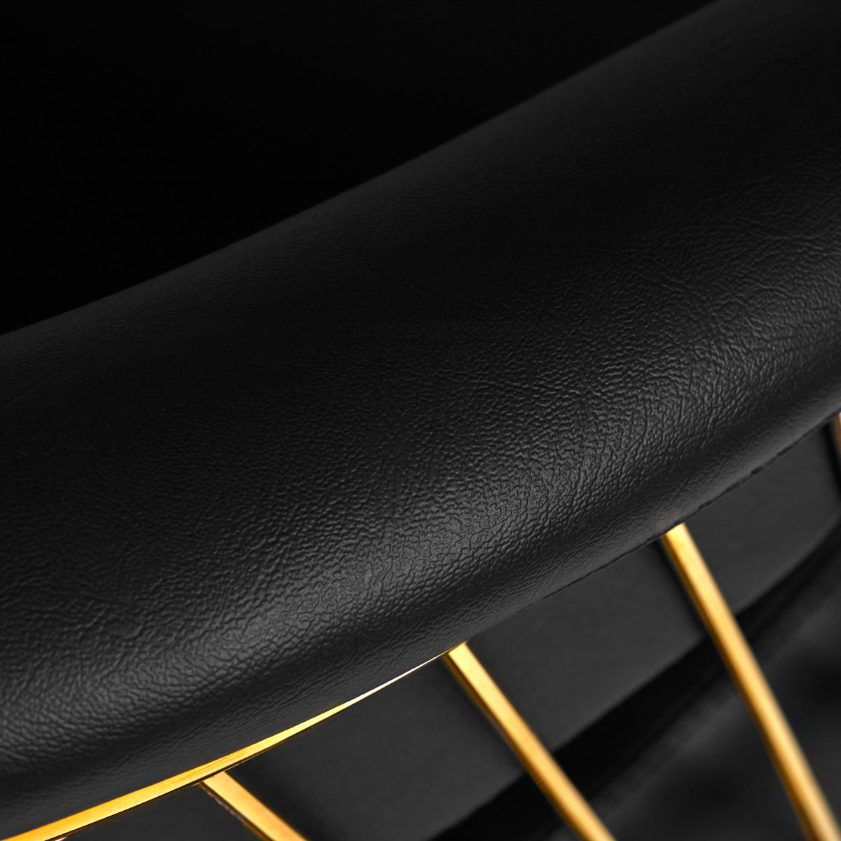 Gabbiano hairdressing chair Lille gold black - BVShop