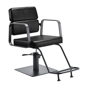Gabbiano hairdressing chair Porto gray black - BVShop