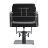Gabbiano hairdressing chair Porto gray black - BVShop