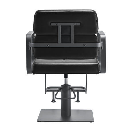 Gabbiano hairdressing chair Porto gray black - BVShop