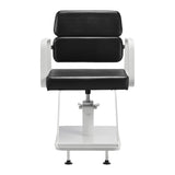 Gabbiano hairdressing chair Porto white black - BVShop