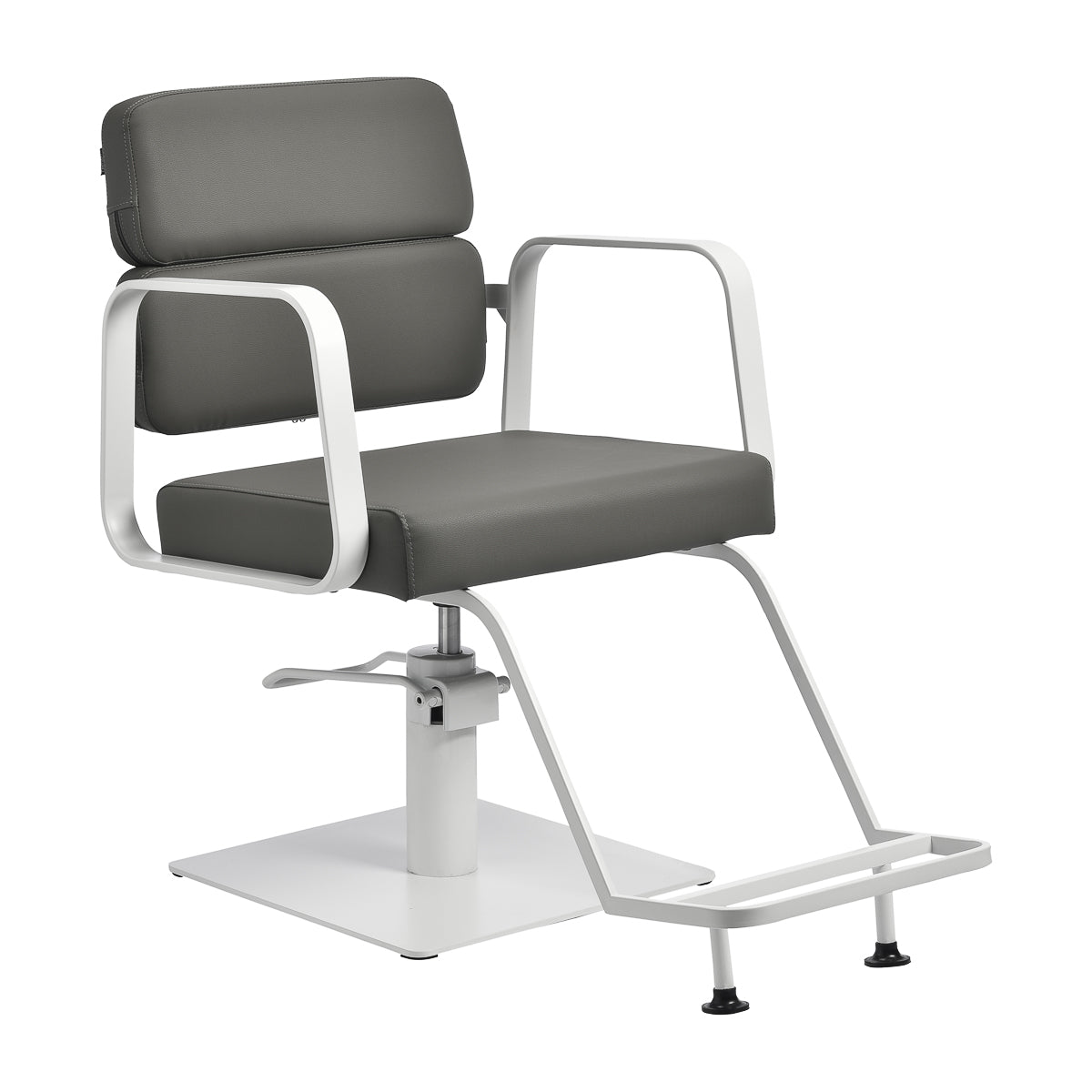 Gabbiano hairdressing chair Porto white gray - BVShop