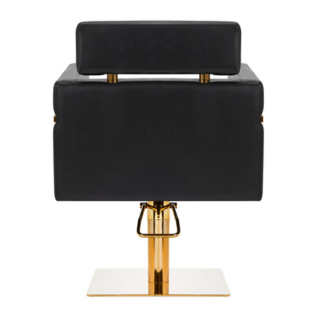 Gabbiano hairdressing chair Toledo gold black - BVShop