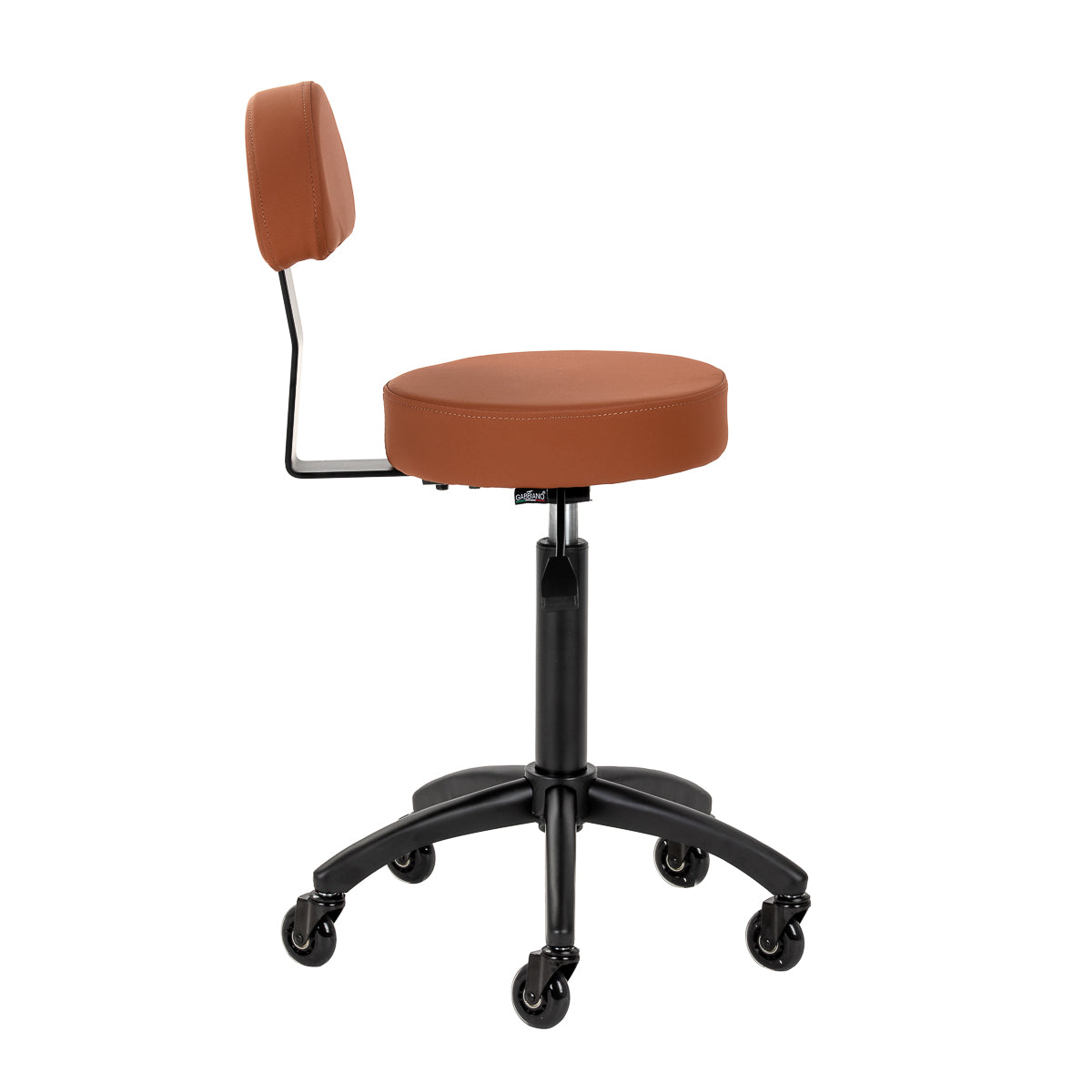 Gabbiano hairdressing stool D026 brown - BVShop
