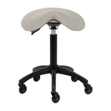 Gabbiano hairdressing stool D032 grey-beige - BVShop