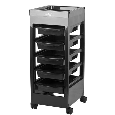 Gabbiano hairdressing trolley 048A black - BVShop