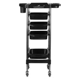 Gabbiano hairdressing trolley fx11-2 black - BVShop