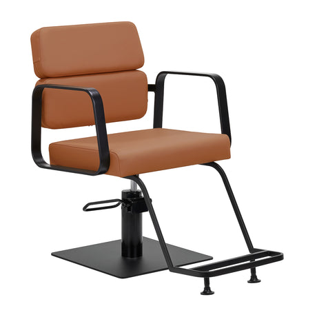 Gabbiano Porto hairdressing chair black orange - BVShop