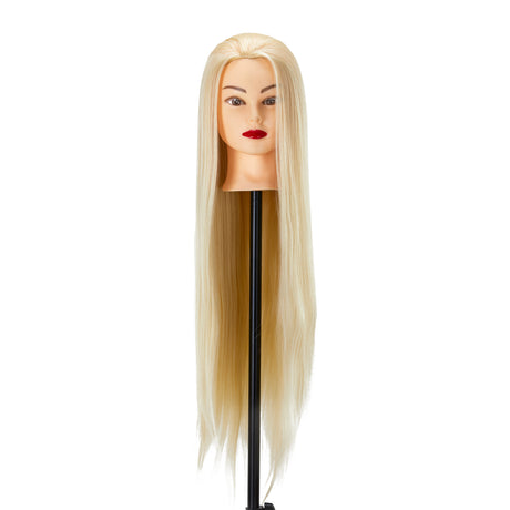 Gabbiano WZ2 hairdressing training head, synthetic hair, color 613#, length 24" - BVShop