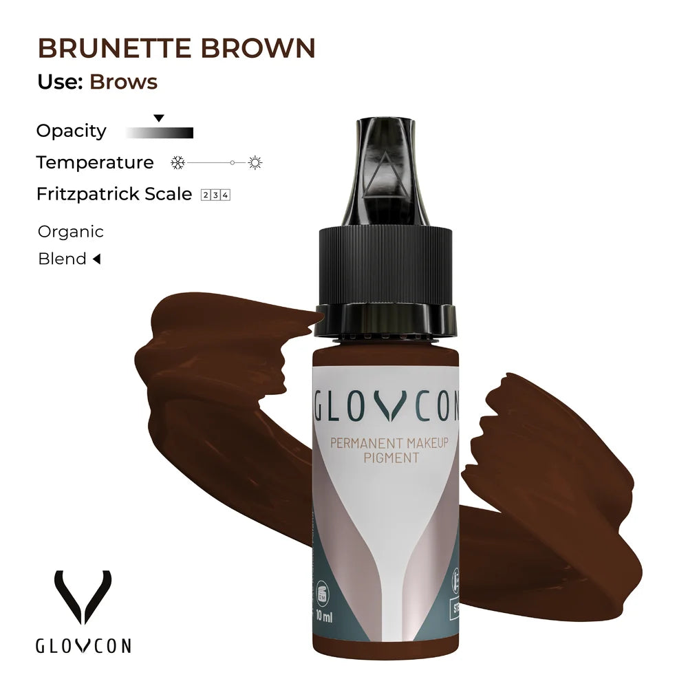 GLOVCON Brunette Brown PMU pigment for brows and freckles