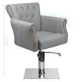 Hair system barber chair ber 8541 gray - BVShop