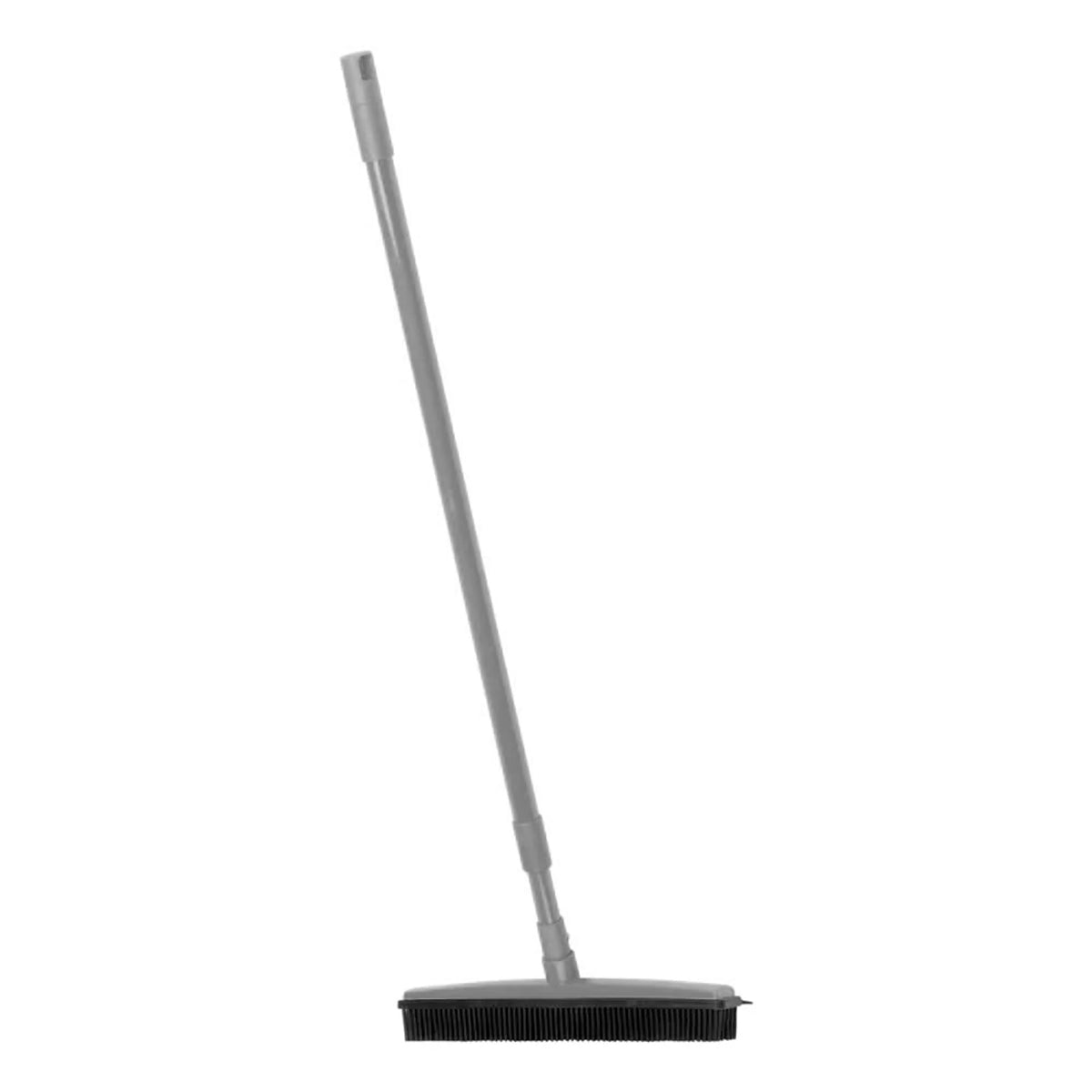Hairdresser's rubber broom with telescopic pole gray - BVShop