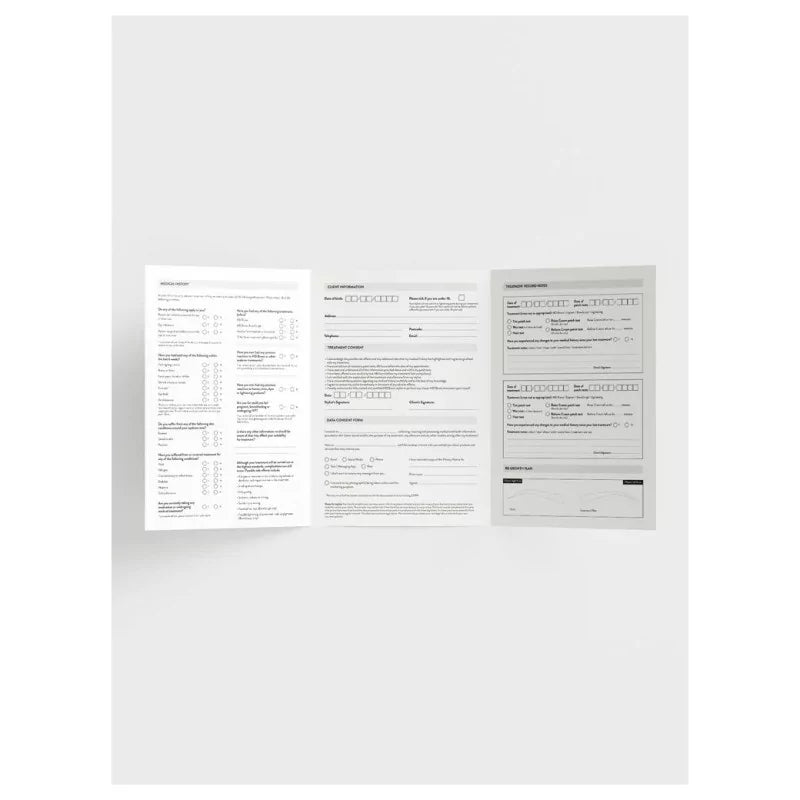 Cartes d'enregistrement client HD Brows 30pcs
