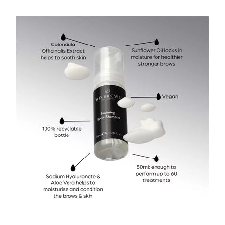 Shampooing moussant pour sourcils HD Brows 50ml