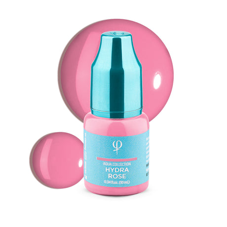 PhiAcademy PMU Aqua Hydra Rose Pigment 10ml on a light background