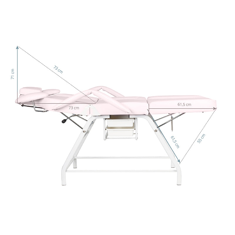 Ivette eyelash treatment chair pink - BVShop