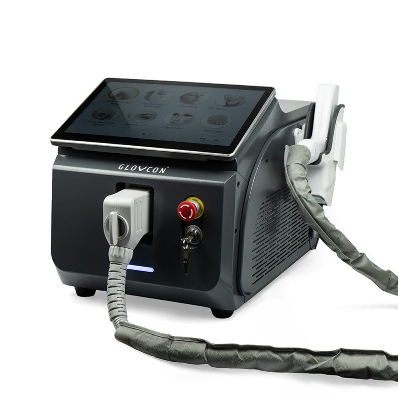 Système laser GLOVCON MED Q-Switch avec boîtier compact et écran LCD