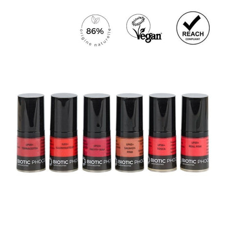 Biotic Phocea Airless Line ICONIC Palette de Lèvres Ensemble 6x5ml