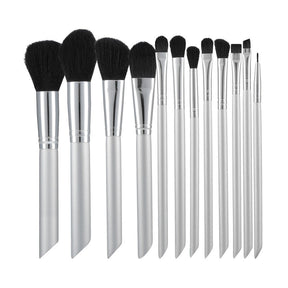 MIMO MAKEUP BRUSH GREY 12PCS SET - BVShop