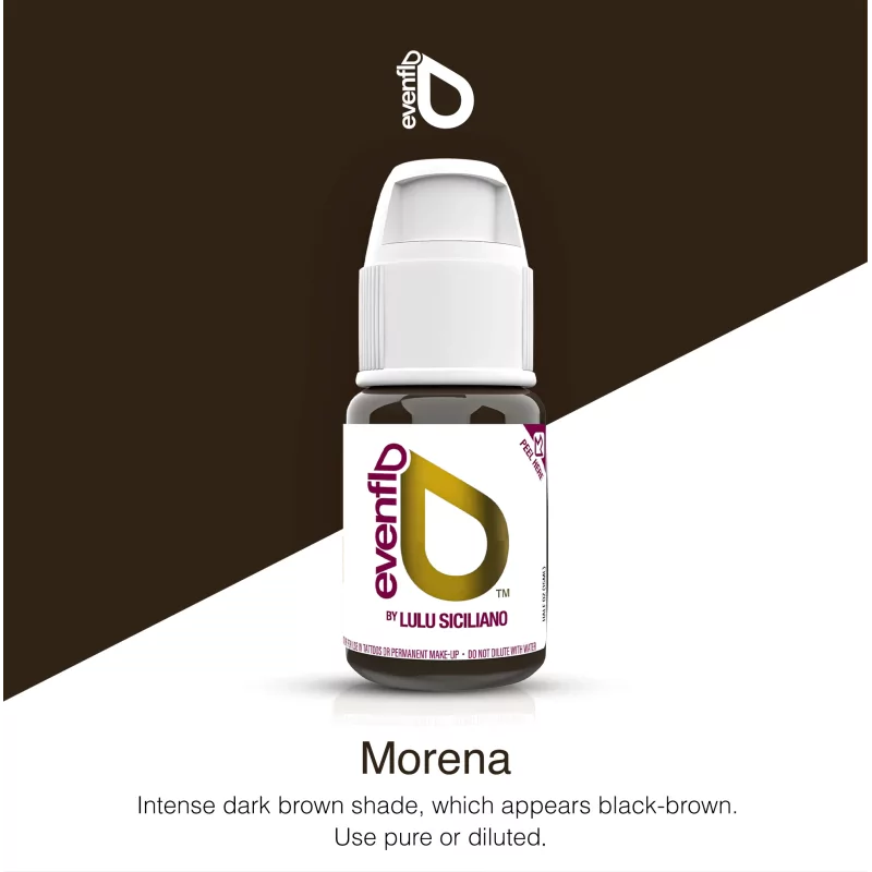 Perma Blend Morena 15ml hybrid eyebrow pigment bottle and shade