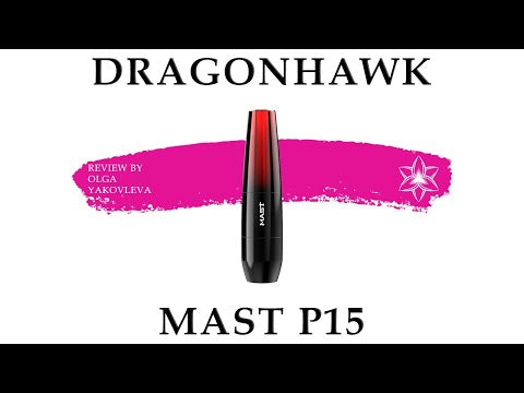 Stylo machine Mast P15 pour tatouage et PMU noir/rouge