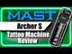 Dragonhawk Mast Archer S Machine à Tatouer Verte et Noire Course de 4,2 mm