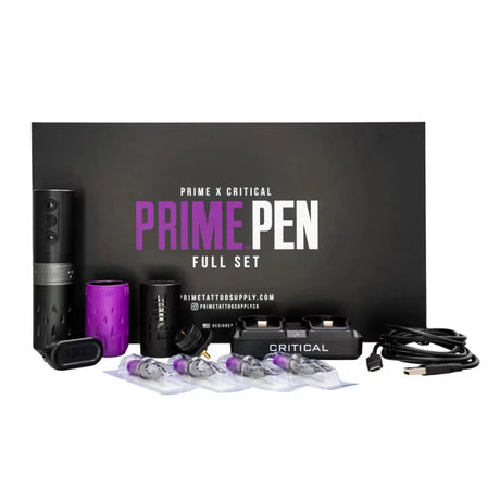Prime X Critical Tattoo Wireless Machine Pen Full Set - BVShop