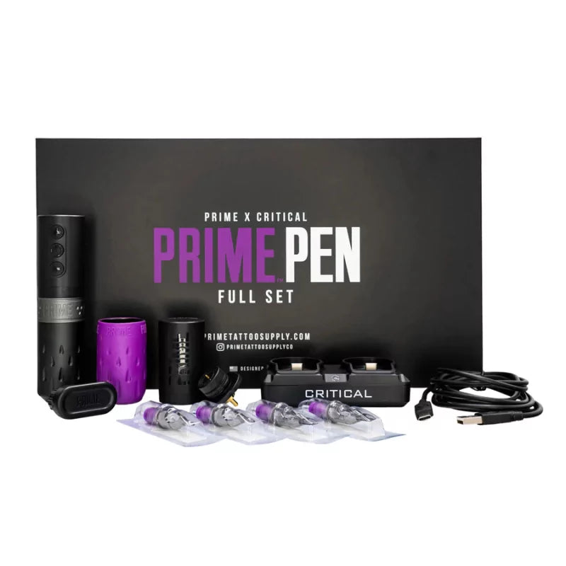 Prime X Critical Tattoo Machine Pen sans fil Ensemble complet
