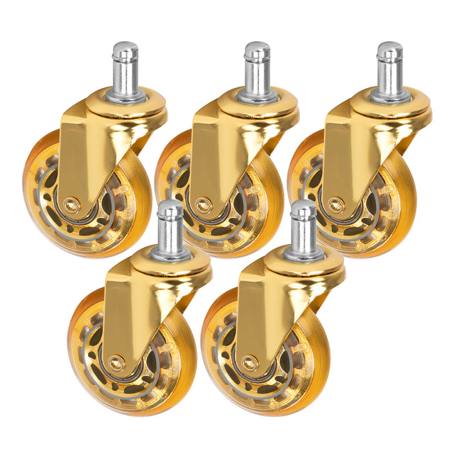 Roll Speed gold press-on stool wheel set of 5 pieces - BVShop