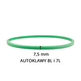 Silicone gasket for autoclaves wax 7l and 8l green 7.5 mm - BVShop