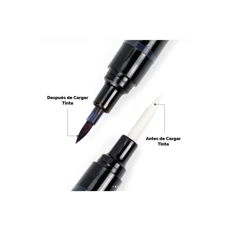 Blue SKULL DNA tattoo marker pen by AVA with precise tip for detailed tattoo and skin art design.