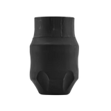 FK Irons Spektra Flux wide disposable rubber grip, 40mm diameter, shown in black with textured surface for comfortable handling.
